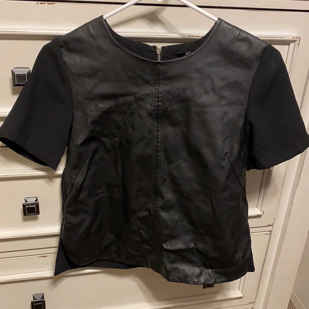 Leather shirt
